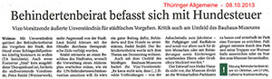 Behindertenbeirat besch&auml;ftigt sich mit Hundesteuer ...
