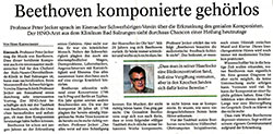Professor Jecker sprach &uuml;ber Beethoven