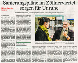 Sanierungspl&auml;ne im Z&ouml;llnerviertel sorgen f&uuml;r Unruhe