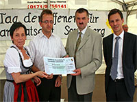 1000 &euro; Spende aus Blasmusikfest f&uuml;pr den Sonnberger Behindertenverband