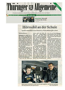 Das H&ouml;rmobil an der Rastenberger Schule