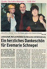 Verabschiedung von Evemarie Schnepel